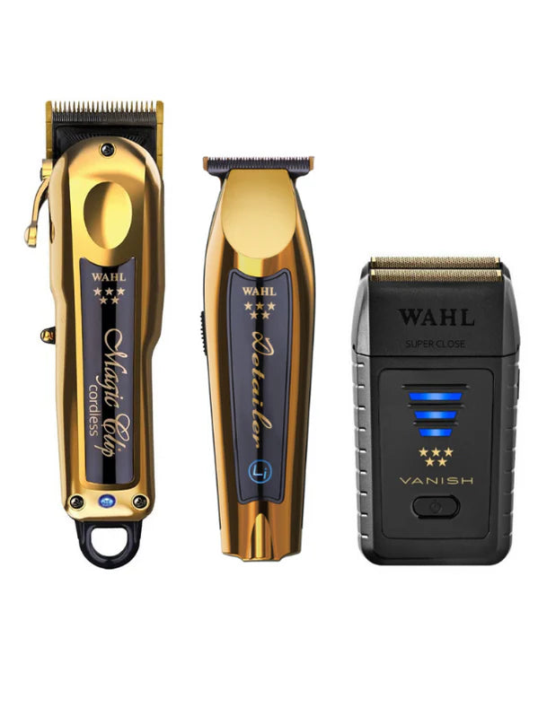Wahl Limited Edition Cordless Gold Magic Clip + Wahl Limited Edition C Wahl Limited Edition Cordless Gold Magic Clip + Wahl Limited Edition C
