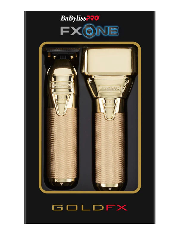BabylissPRO FXONE GoldFX Trimmer + Foil Shaver - Professional Grooming