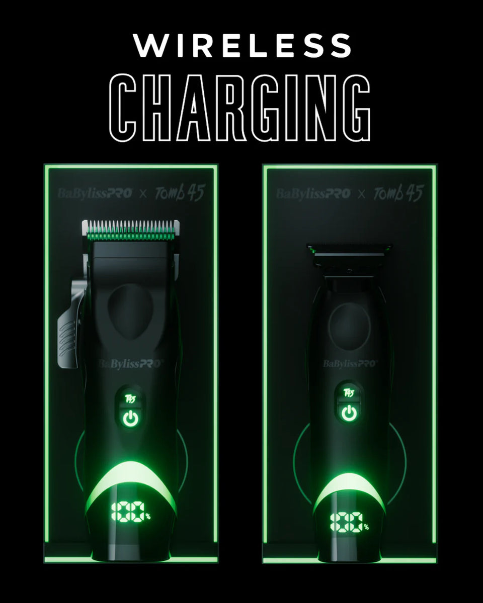 脱毛・除毛 BaByliss PRO tom45 BaBylissPRO x Tomb45® Wireless-Charging Hair Clipper | BaBylissPRO