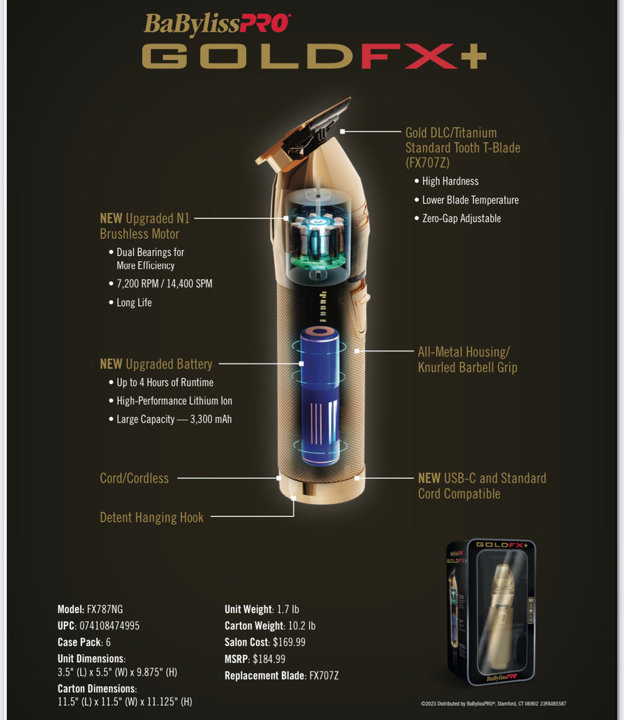 Babyliss Gold FX Updated Skeleton Trimmer - Main Image