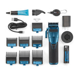 BaByliss PRO FXONE BlueFX Limited Edition Black & Blue All-Metal Interchangeable- Battery Cordless Clipper (FX899BL)