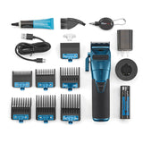 BaByliss PRO FXONE BlueFX Limited Edition Black & Blue All-Metal Interchangeable- Battery Cordless Clipper (FX899BL)