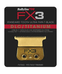 BaBylissPRO Fx3 Trimmer DLC Titanium Replacement Blade - Gold